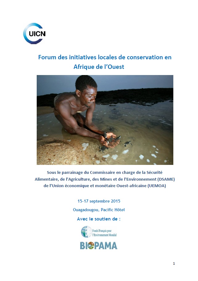 Couv Forum initiatives locales UICN_Rapport final