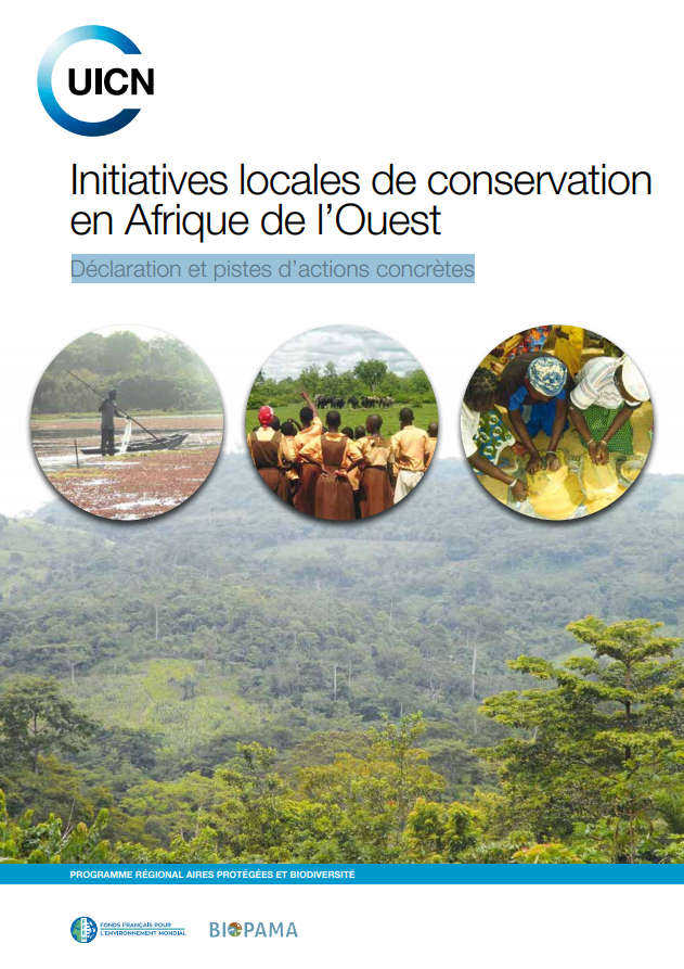 Visuel de la plaquette de communication du Forum 2015 des Initiatives locales de conservation en Afrique de l’Ouest