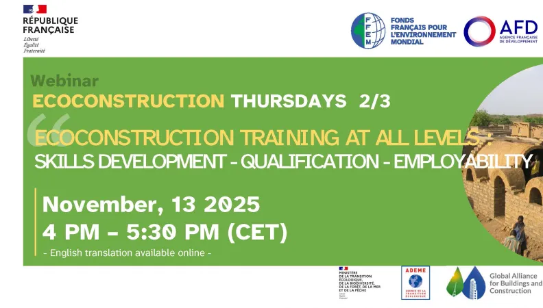 Les jeudis de l'écoconstruction webinaire 2